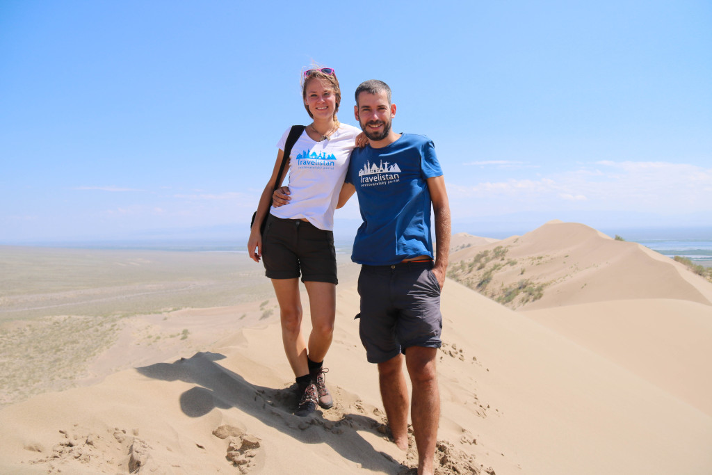 Kazachstan, spievajúce duny v parku Altyn Emel