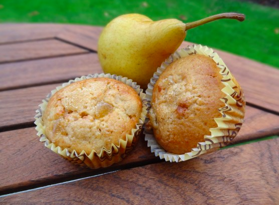 Hruškovo-zázvorové-muffiny